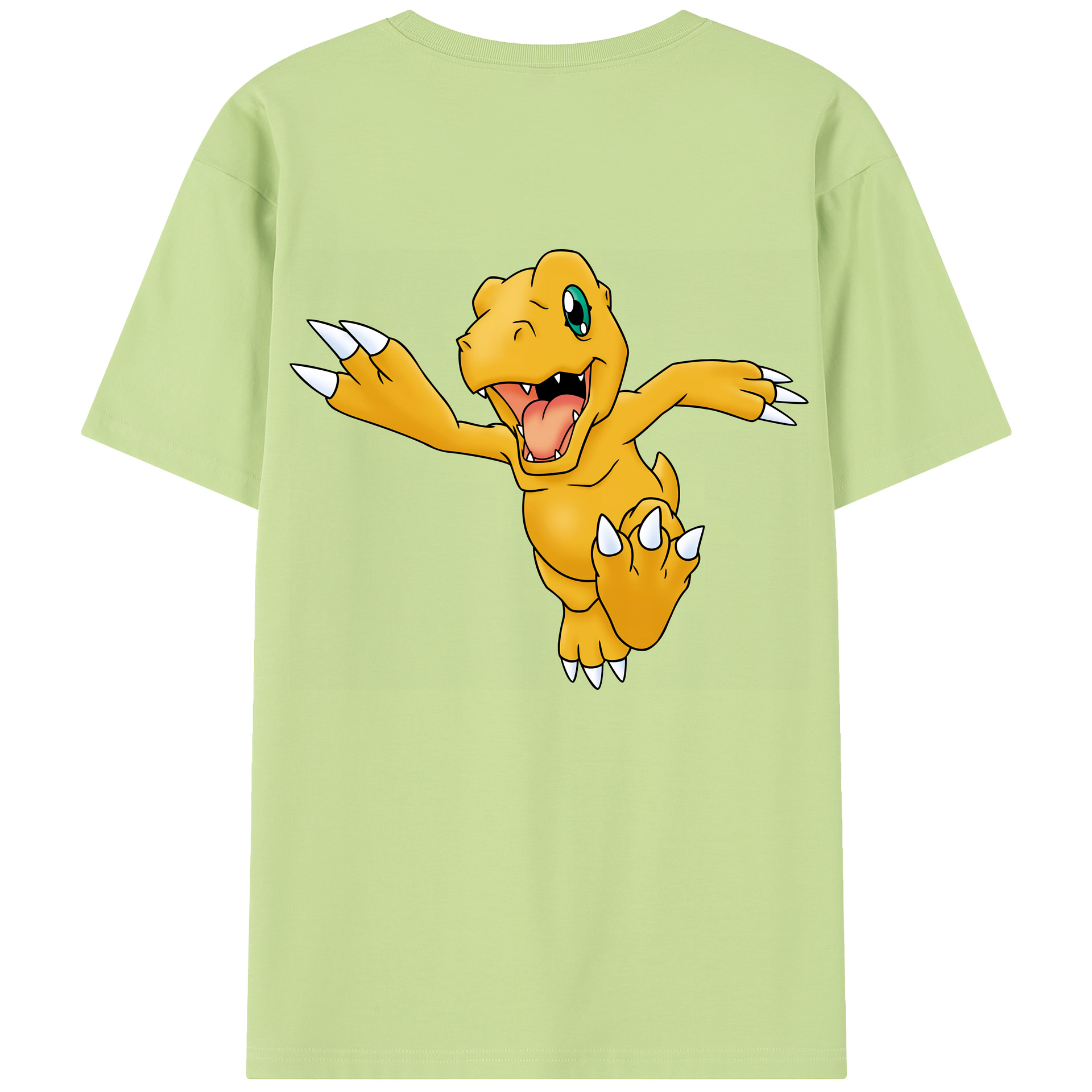 （画像用） Digimon デジタルモンスター/デジモン 綿100％半袖Tシャツ（背面プリント）